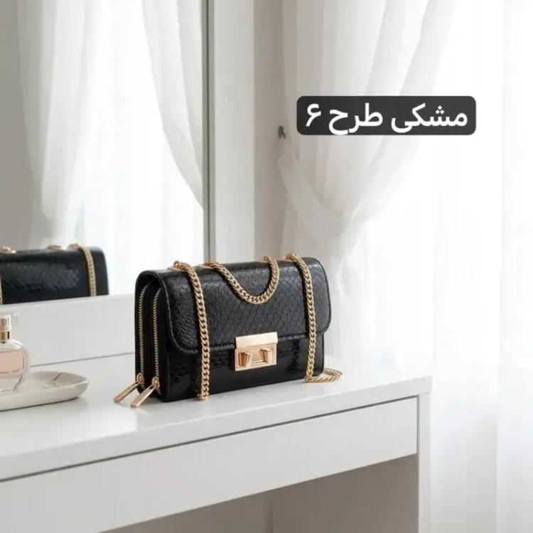 کیف پاسپورتی زنانه چرم مصنوعی بند بلند مجلسی و رسمی