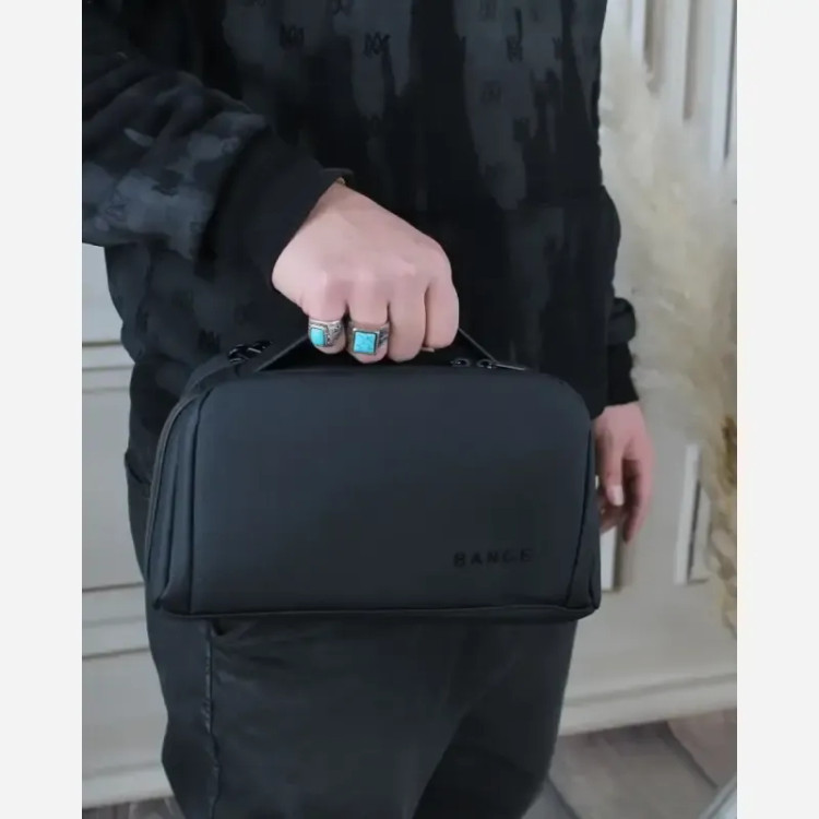 کیف مردانه پارچه ای اسپرت رسمی روزمره زیپ دار