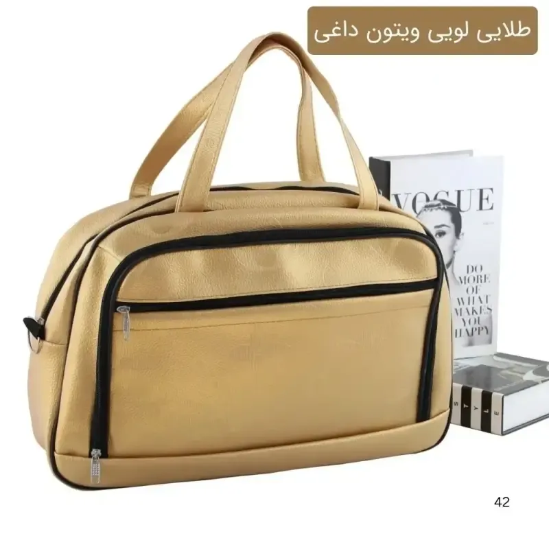 ساک دستی چرم مصنوعی زنانه روزمره و مهمانی با بند بلند