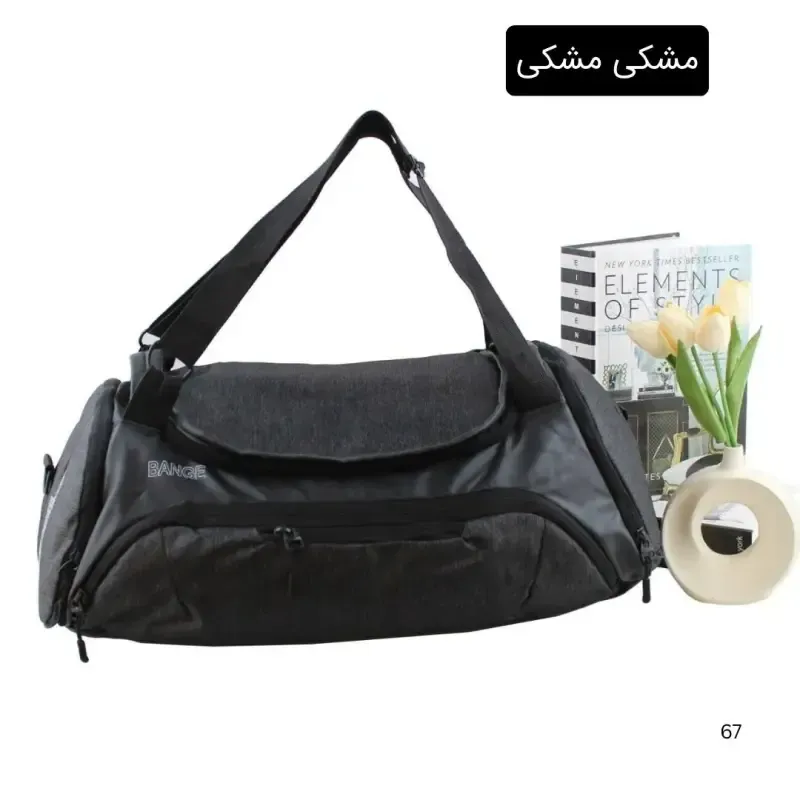 ساک ورزشی اسپرت پارچه ای با بند بلند و جیب بیرونی