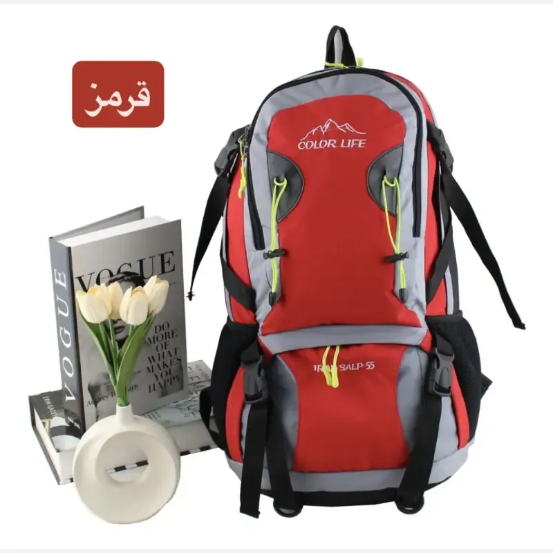 کوله پشتی مسافرتی و ورزشی پارچه ای چهار جیب بیرونی