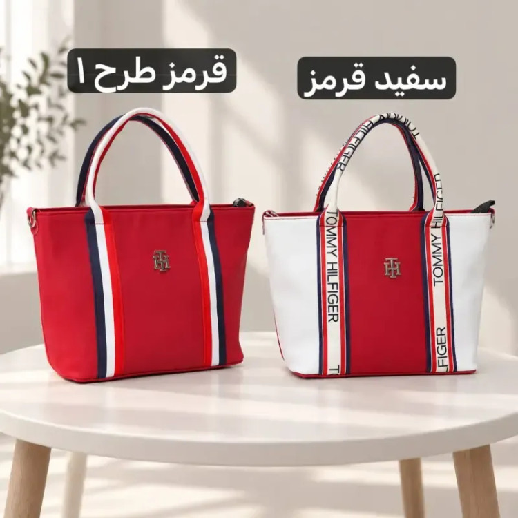 کیف زنانه روزمره پارچه نانسی با بند بلند و جیب دار