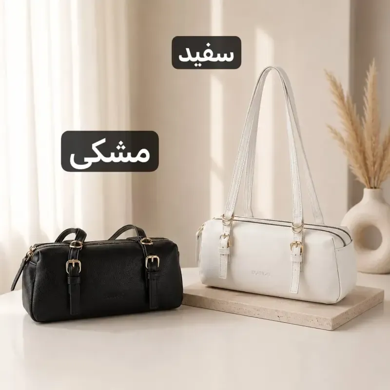 کیف زنانه چرم مصنوعی روزمره ابعاد 28 در 12 سانتیمتر