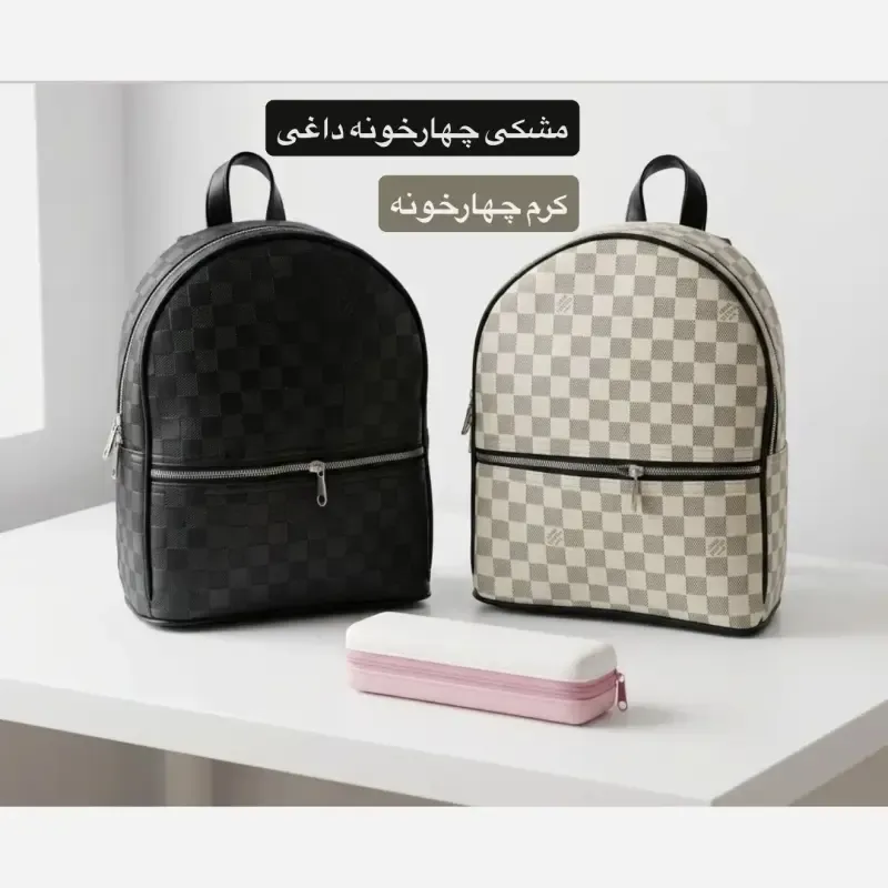 کوله پشتی چرم مصنوعی اسپرت و روزمره ابعاد 30 در 25 سانتیمتر