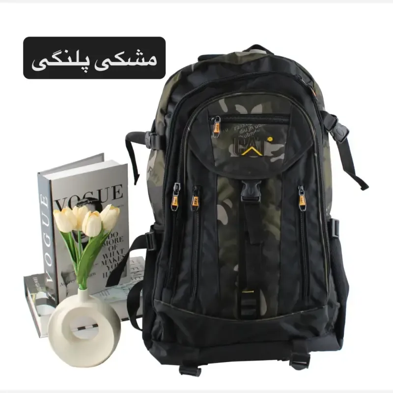 کوله پشتی روزمره و مدرسه پارچه ای دارای بند بلند و جیب دار