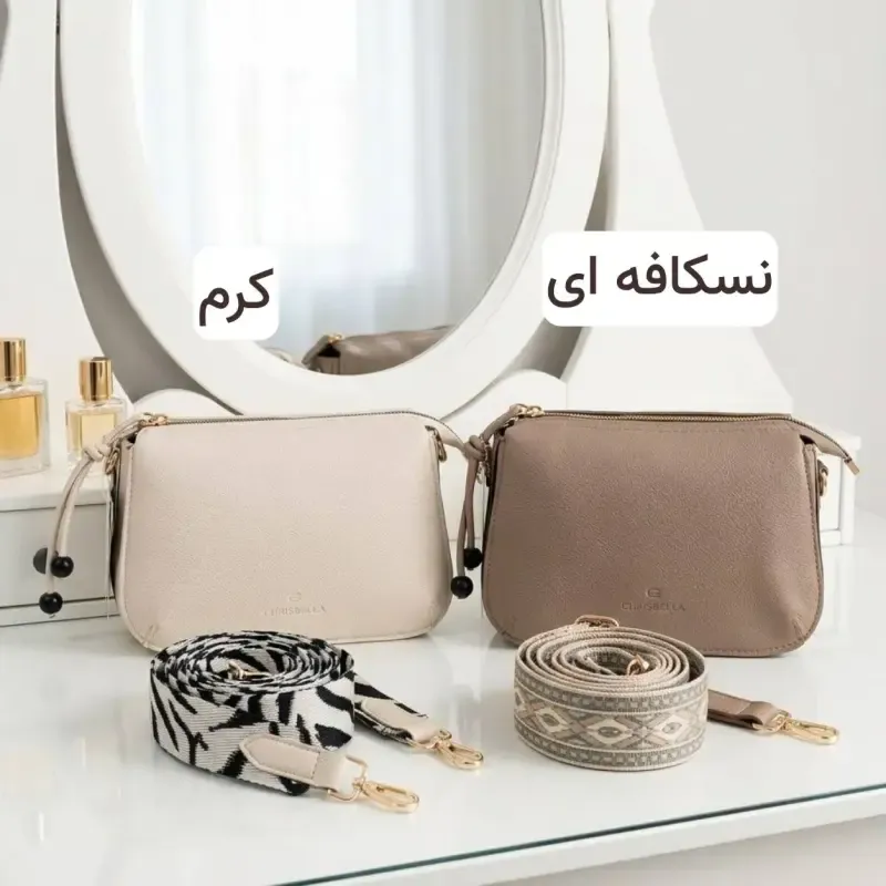کیف پاسپورتی زنانه چرم مصنوعی روزمره و مجلسی بند بلند