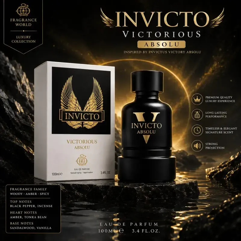 عطر ادکلن مردانه فرگرنس ورد مدل Invicto Victorious Absolu حجم 100 میل