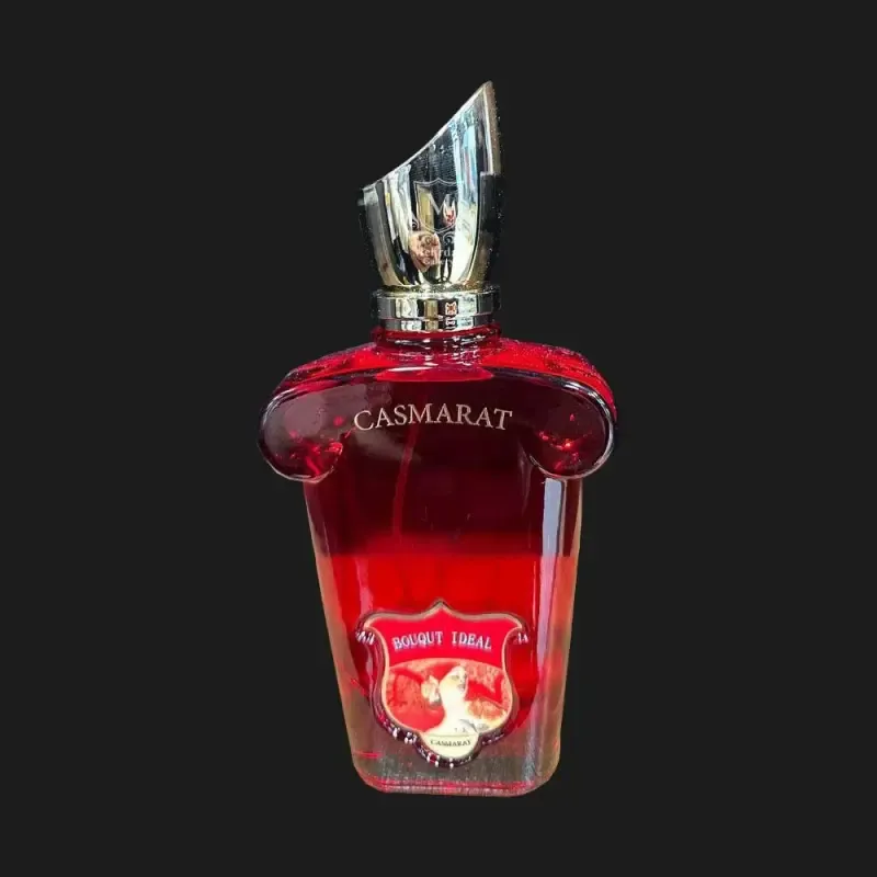 عطر زنانه فرگرنس ورد مدل کازاموراتی بوکت آیدل قرمز ادوپرفیوم حجم 100 میل طبع گرم و شیرین شرقی چوبی