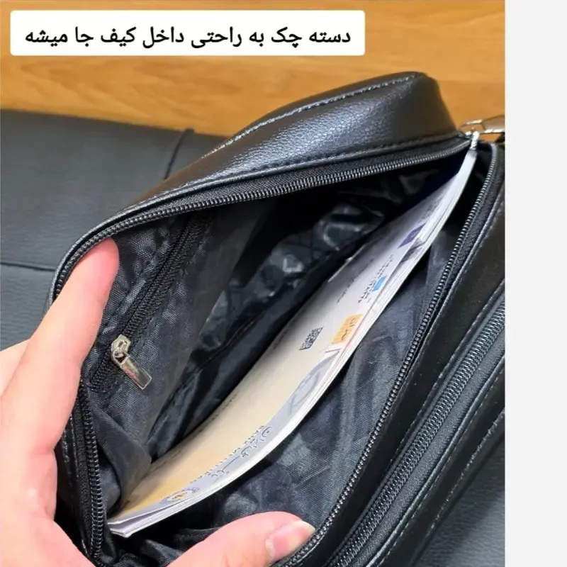 کیف دستی و دوشی مردانه شوزبگ چرم وارداتی درجه یک