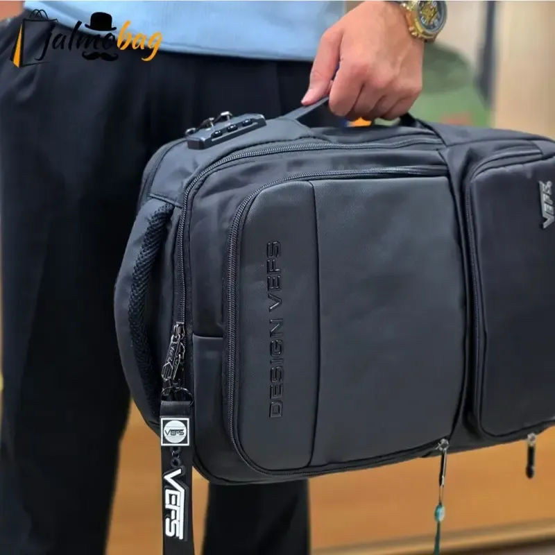 کوله پشتی لپتاپی قفل دار پورت دار روزمره اداری دانشجویی دبیرستانی