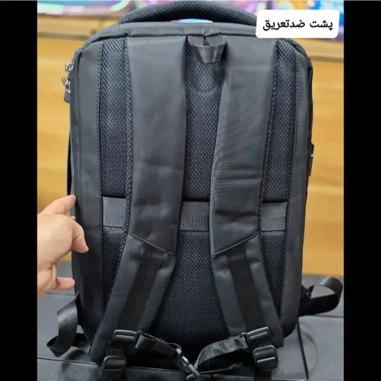 کوله پشتی لپتاپی قفل دار پورت دار روزمره اداری دانشجویی دبیرستانی