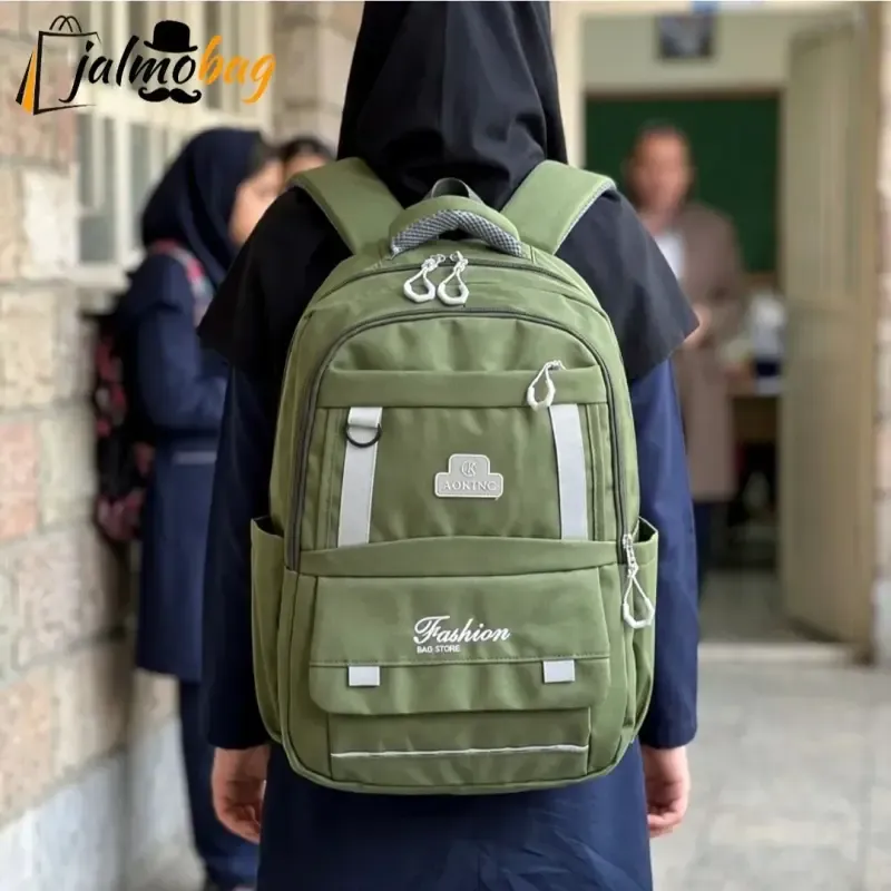 کوله پشتی اسپرت سبک پارچه کجراه خارجی ضد تعریق مناسب سوم ابتدایی به بالا