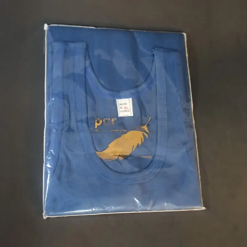 رکابی مردانه پنبهای بسته سه عددی رنگی سایز L تا 2XL