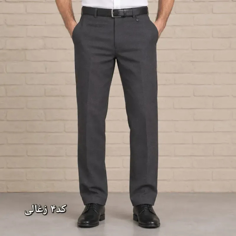 شلوار پارچه ای مردانه راسته پارچه زرین رنگ ثابت سایز 44 تا 54