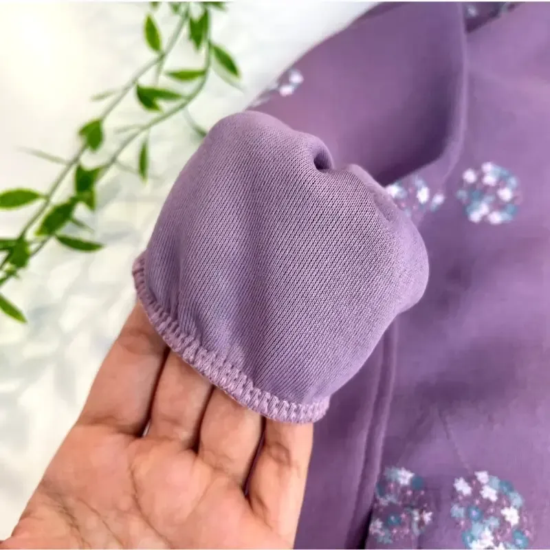 سوییشرت پاییزه بچگانه دخترانه طرح گیلاسی دورس ترک مناسب 7 تا 12 سال