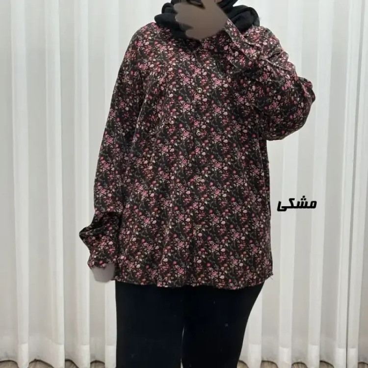 شومیز نخی جلوباز زنانه و دخترانه پارچه خارجی بدون آبرفت و چروک