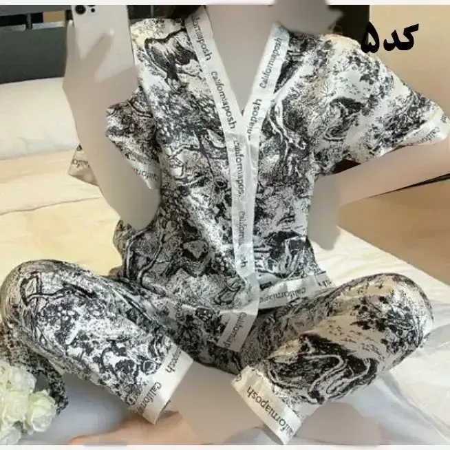بلوز شلوار ساتن وارداتی زنانه کد 1277 شیک و راحت چهارفصل سایز XL 2XL