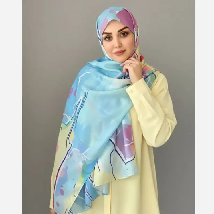 شال نخ کاستوم رکسانا عرض 70 طول 2 متر