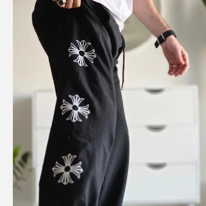 شلوار اسلش بگ کروم هارتز رنگ مشکی جنس گلکسی اسپان سایز XXL و XXXL